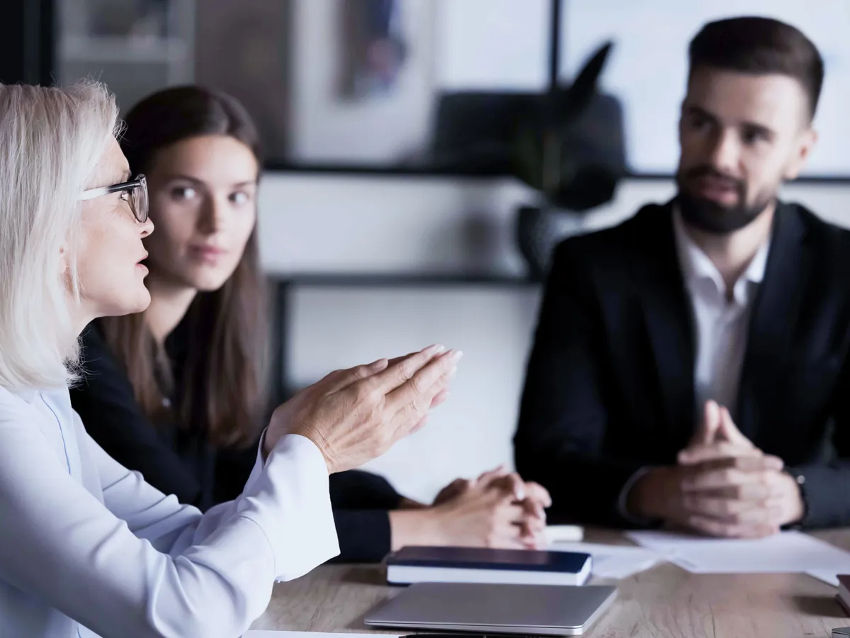 People in business meeting