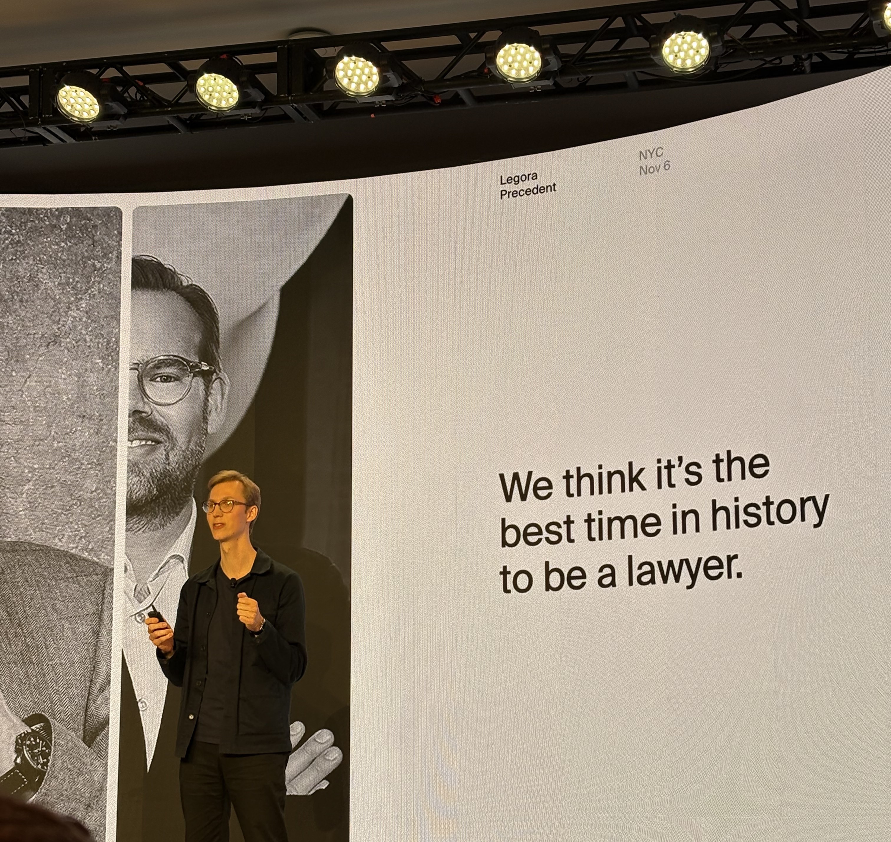 Presentation, manlig talare