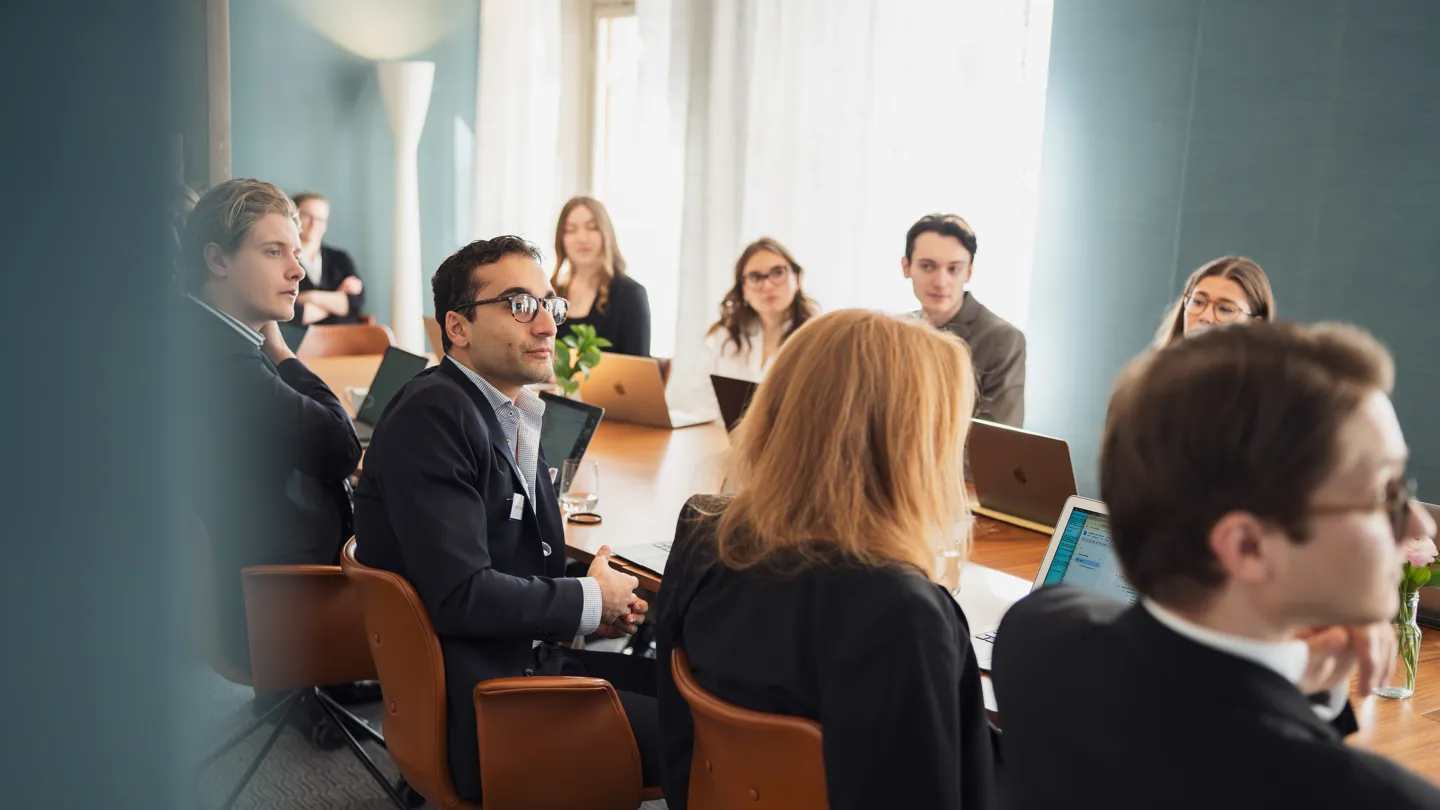 Students in conference room