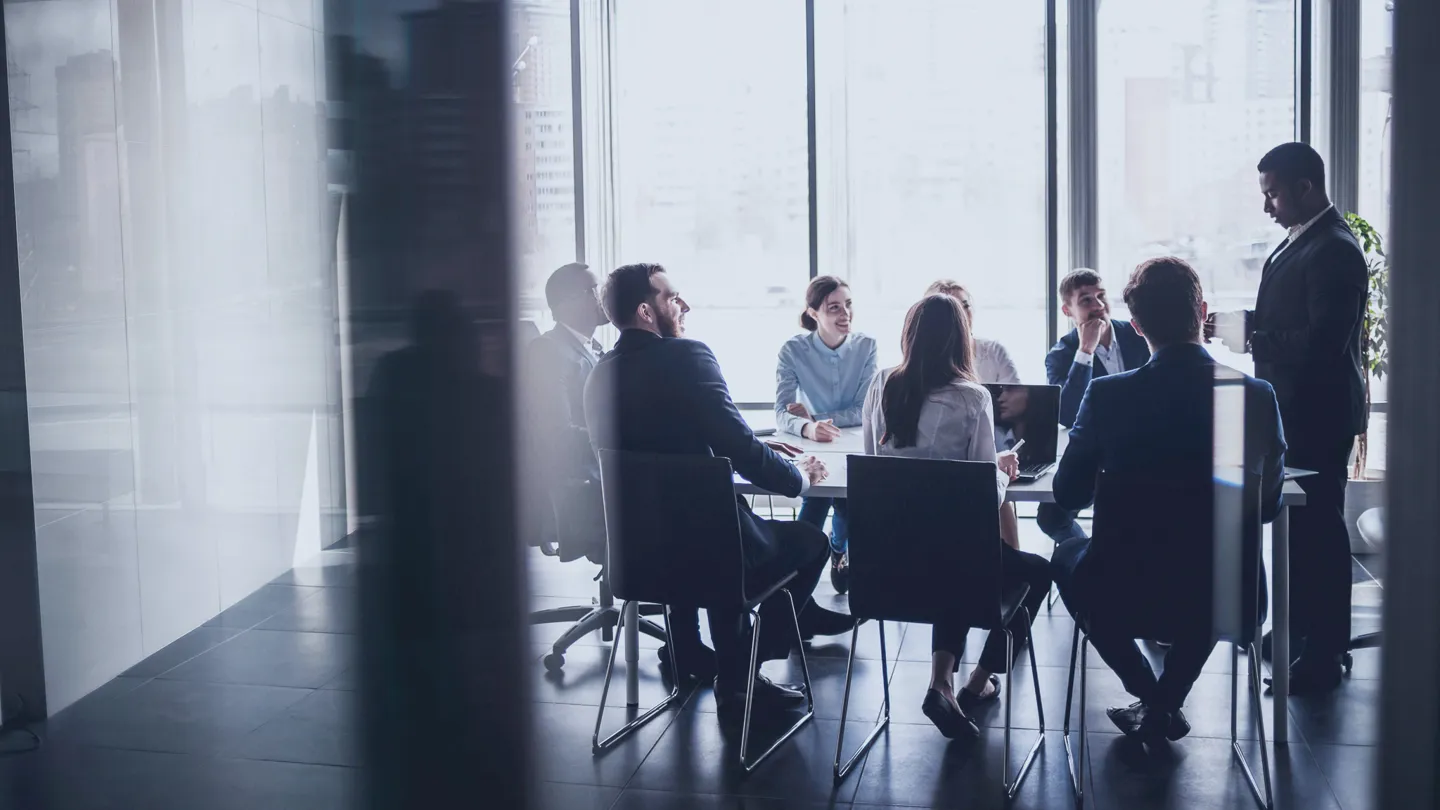Business meeting in conference room