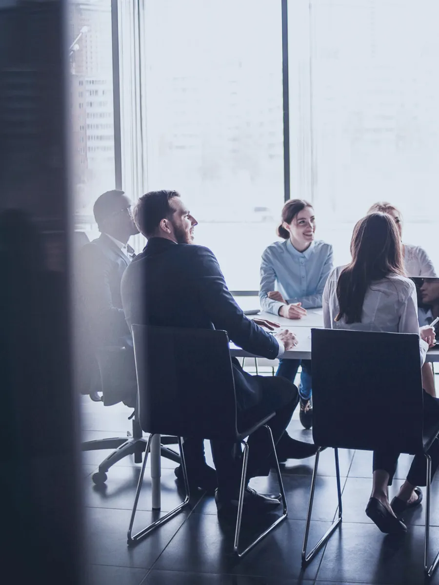 Business meeting in conference room