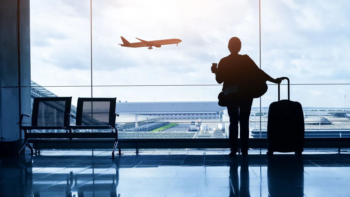 Woman at airport